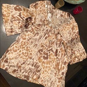 Decorative polyester tunic